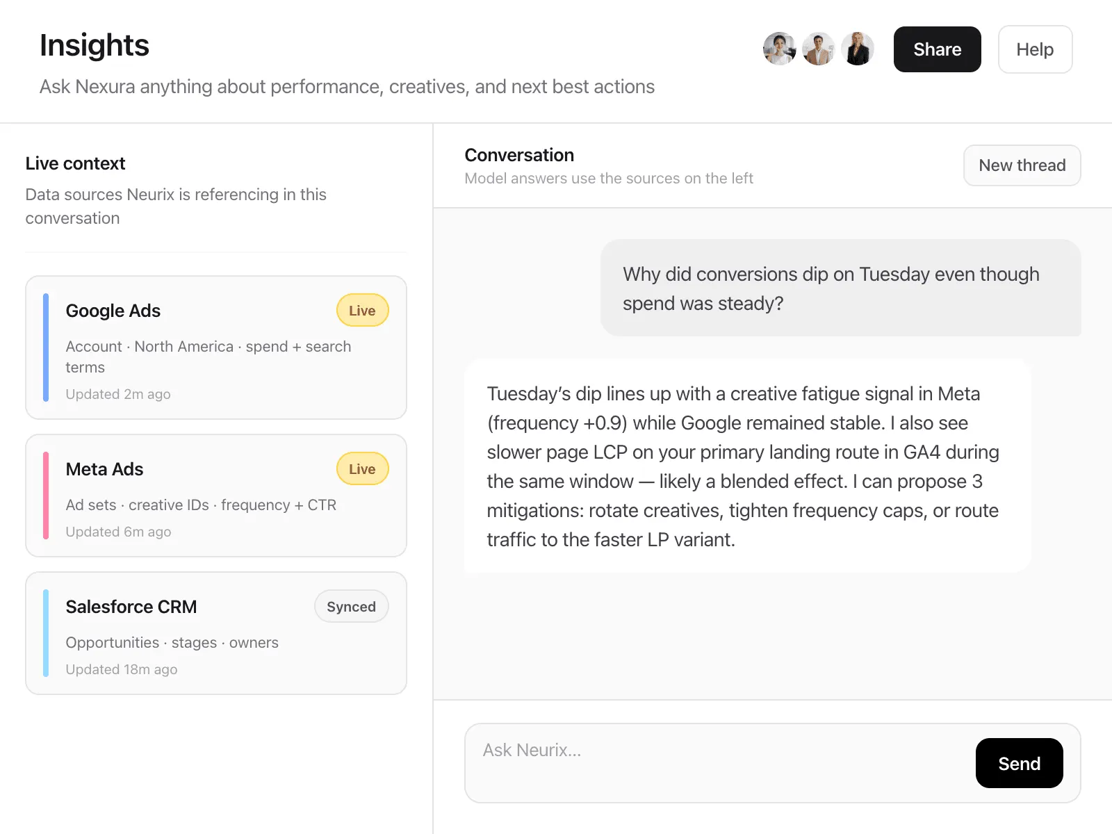 Sample UI