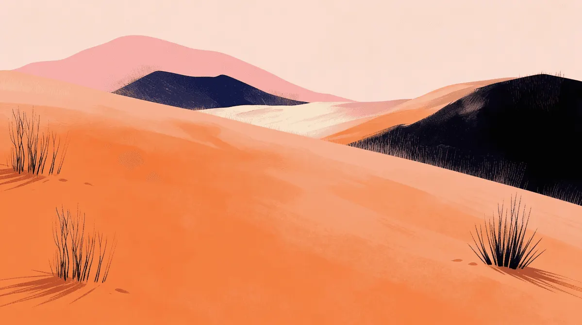 Serene Abstract Landscape